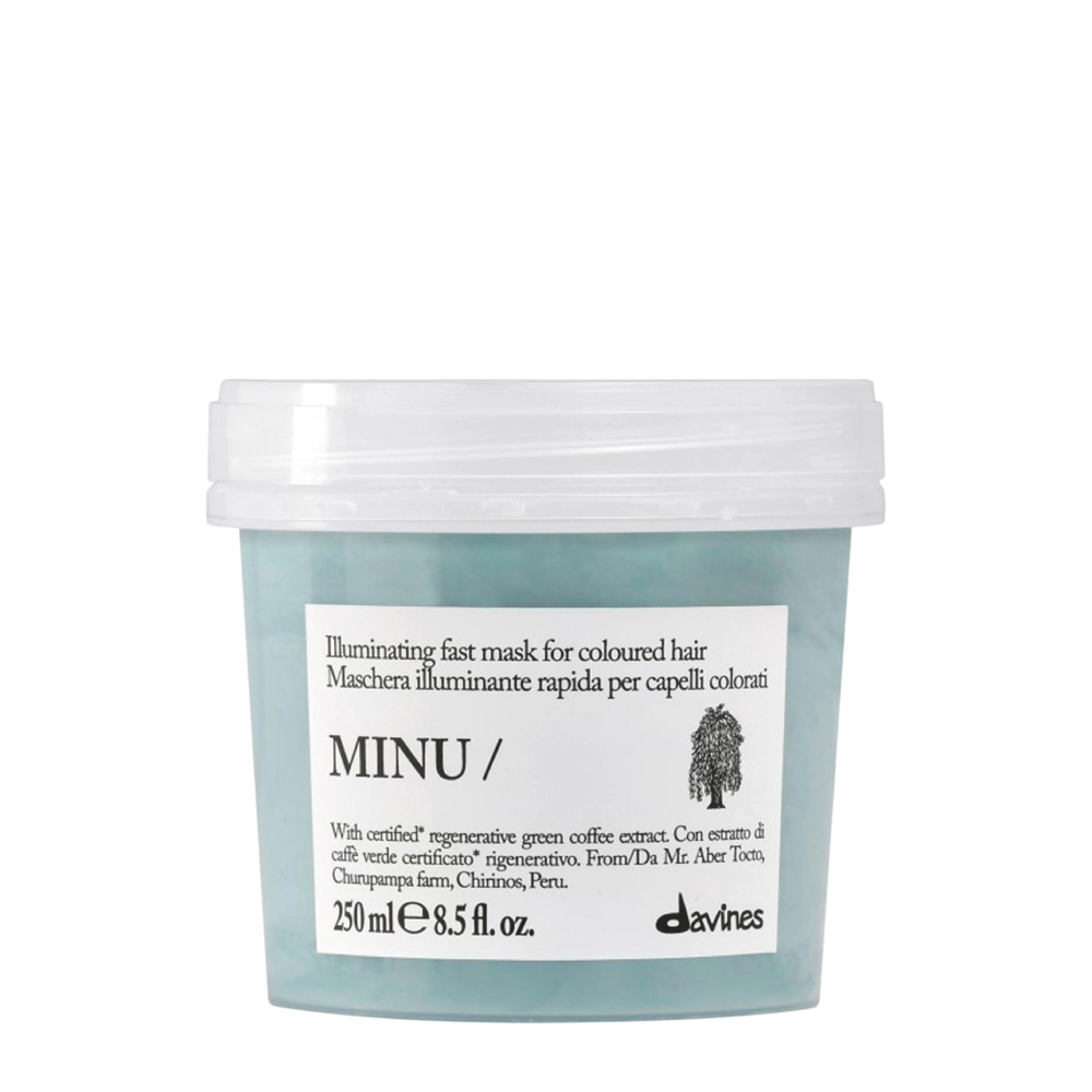 DAVINES Minu Hair Mask New 250ml - Маска швидкої дії для збереження кольору фарбованого волосся DAVINES Minu Hair Mask New 250ml - Маска швидкої дії для збереження кольору фарбованого волосся